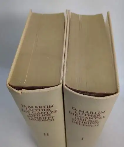 Buch: Die gantze Heilige Schrifft Deudsch, Luther, Martin. 2 Bände, 1972, WBG