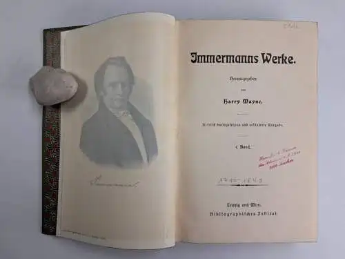 Buch: Karl Immermanns Werke, 5 Bände, Bibliographisches Institut, Leipzig