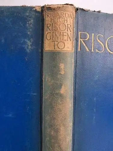 Buch: Aus dem Zeitalter des Risorgimento, Ricarda Huch, Insel Verlag, 1908