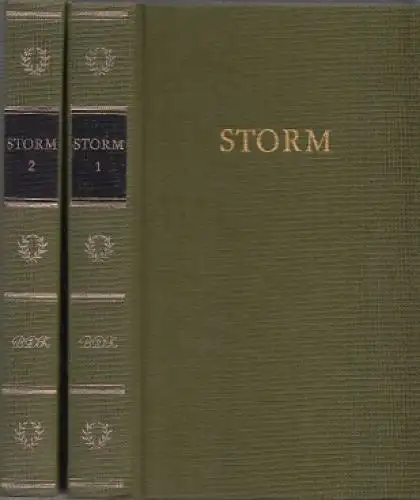 Buch: Storms Werke in zwei Bänden, Storm, Theodor. 2 Bände, 1988, Aufbau-Verlag