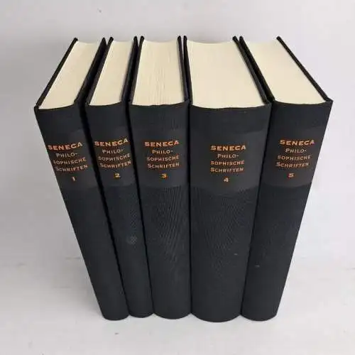 Buch: Seneca - Philosophische Schriften 1-5, Lateinisch und Deutsch, 1999, WBG,