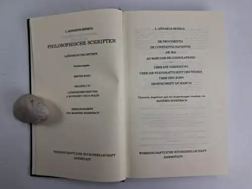 Buch: Seneca - Philosophische Schriften 1-5, Lateinisch und Deutsch, 1999, WBG,