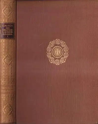 Buch: Der deutsche Lausbub in Amerika, 1. Teil. Erwin Rosen, 1911, R. Lutz