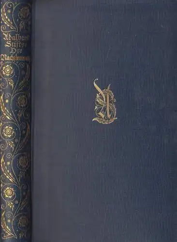 Buch: Der Nachsommer, Stifter, Adalbert. Ca. 1926, Insel-Verlag, gebraucht, gut