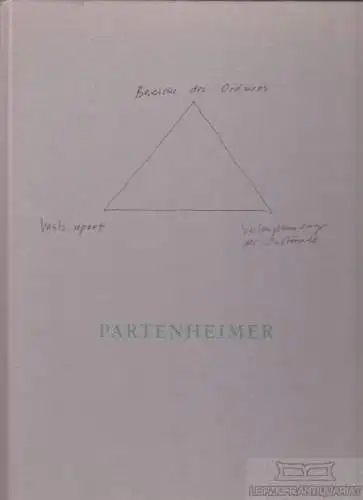 Buch: Jürgen Partenheimer: Vasts Apart, Hofmann, Werner. 1990, gebraucht, gut