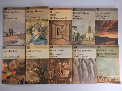 20 Bücher TdW Taschenbuch der Weltliteratur, Volk & Welt, Hesse, Brecht, Leskow