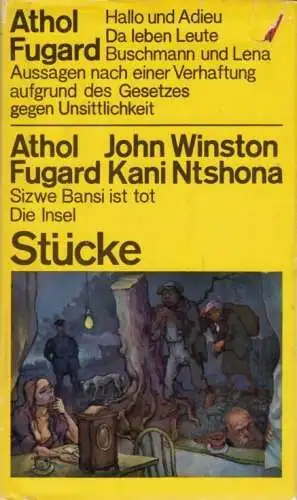 Buch: Stücke, Fugard, Athol / Kani, John / Ntshona, Winston. 1980