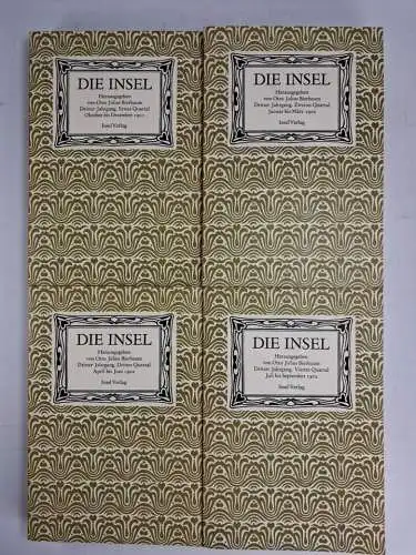 Buch: Die Insel, 1.-3. Jahrgang 1899-1901, Otto Julius Bierbaum. 13 Bände, 1981