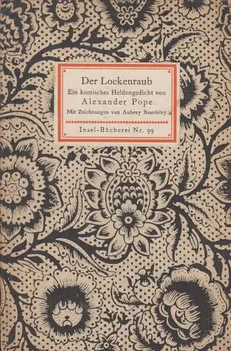 Insel-Bücherei 99, Der Lockenraub, Pope, Alexander, Insel-Verlag, gebraucht, gut