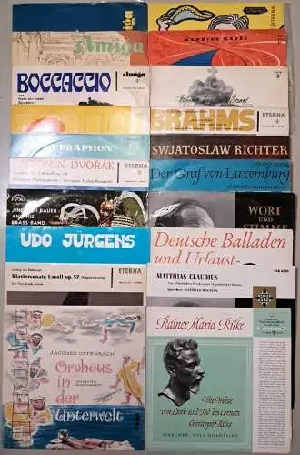 20 verschiedene Klassik Schallplatten 10" LP: Offenbach, Strauss, Ravel, Richter