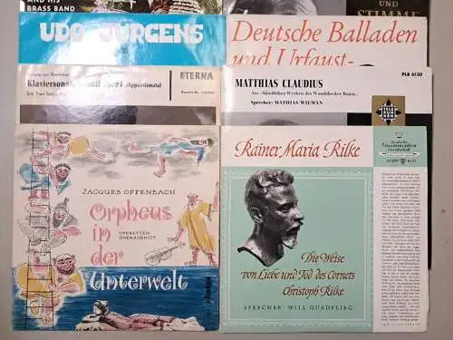 20 verschiedene Klassik Schallplatten 10" LP: Offenbach, Strauss, Ravel, Richter