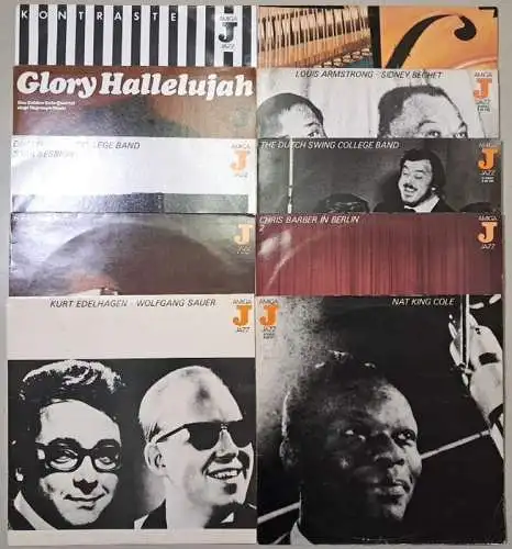 10 verschiedene AMIGA Jazz Schallplatten 12" LP, Nat King Cole, Ray Charles ...