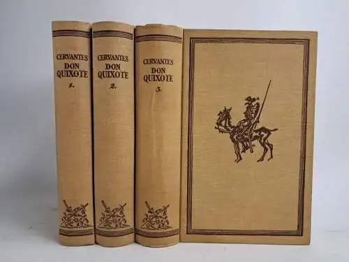 Buch: Don Quixote, Cervantes Saavedra, Miguel de. 3 Bände, 1923, Schroll