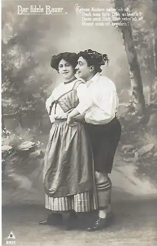 AK Der fidele Bauer. Matzner, Matscheg, Valli Paak. ca. 1907, Operette, g 308813