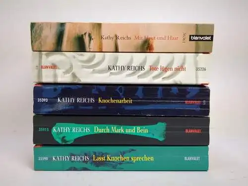 5 Bücher Kathy Reichs: Temperance-Brennan-Romane, Knochen, Tote, Haut, Bein ...