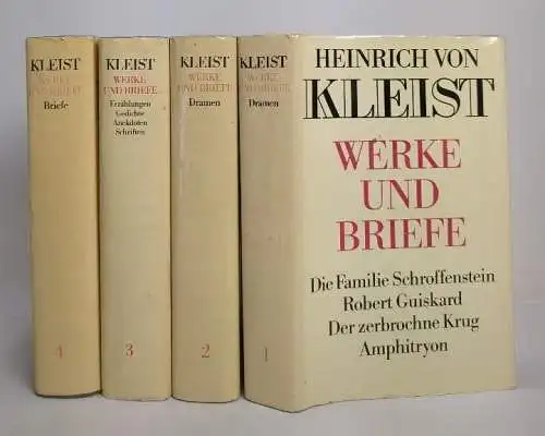 Buch: Werke und Briefe, Kleist, Heinrich von. 4 Bände, 1978, Aufbau Verlag