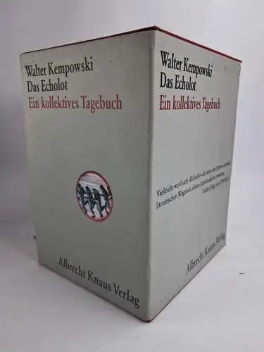 Buch: Das Echolot, Kempowski, Walter. 4 Bände, 1993, Albrecht Knaus Verlag