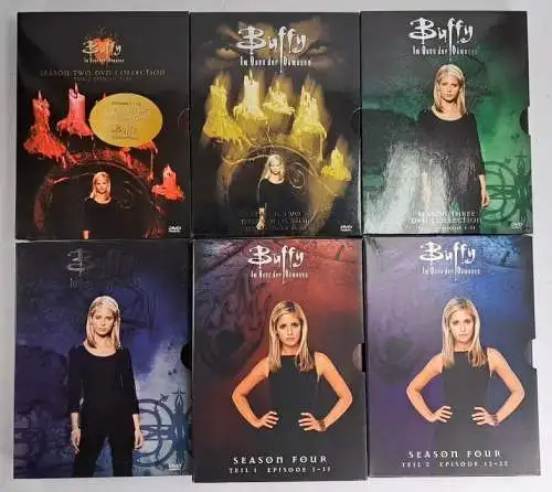 6 DVD-Boxen Buffy  Im Bann der Dämonen Staffel 2-4, Sarah Michelle Gellar