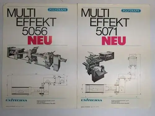4 Blatt Polygraph: LBW 341, LBW 650, Multi Effekt 5056, Multi Effekt 5071