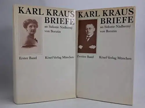 Buch: Briefe an Sidonie Nadherny von Borutin, Karl Kraus. 2 Bände, 1974, Kösel