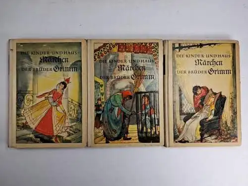 Buch: Die Kinder- und Hausmärchen der Brüder Grimm I-III, 1958, 3 Bände