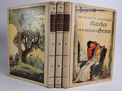 Buch: Die Kinder- und Hausmärchen der Brüder Grimm I-III, 1958, 3 Bände