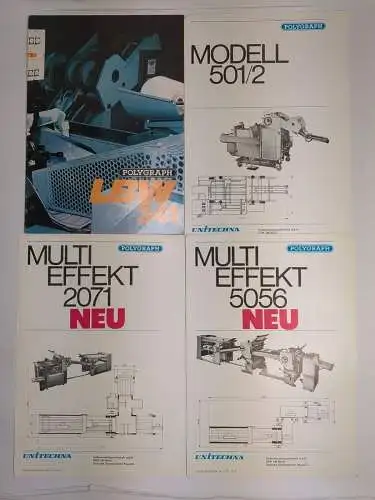 4 Blatt Polygraph: LBW 341, Multi Effekt 5056, Multi Effekt 2071, Modell 501/2