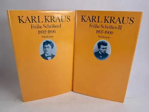 Buch: Karl Kraus - Frühe Schriften I + II + Erläuterungen, 3 Bände, 1979, Kösel