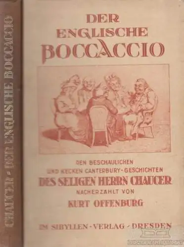 Buch: Der Englische Boccaccio, Offenburg, Kurt. 1925, Sybillen-Verlag