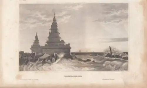Mahabalipoor. aus Meyers Universum, Stahlstich. Kunstgrafik, 1850 265964