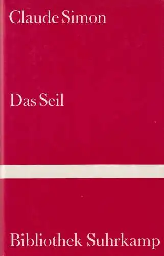 Buch: Das Seil, Simon, Claude, 1985, Suhrkamp, gebraucht, gut