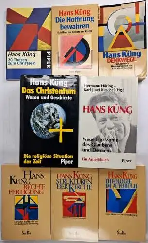 8 Bände Hans Küng: Denkwege, Das Christentum, Rechtfertigung, Theologie... Piper