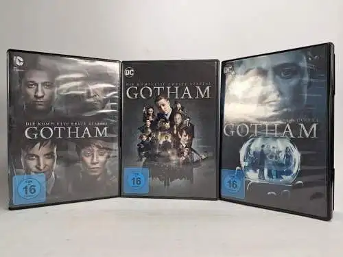 3 DVD-Boxen Gotham Staffel 1-3, Ben McKenzie, Donal Logue, David Mazouz, Batman