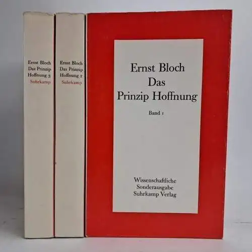 Buch: Das Prinzip Hoffnung, 3 Bände. Bloch, Ernst, 1969, Suhrkamp Verlag