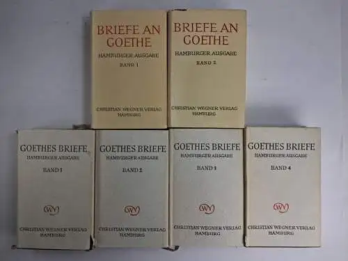 Buch: Goethes Briefe (4 Bände) + Briefe an Goethe (2 Bände), Hamburger Ausgabe