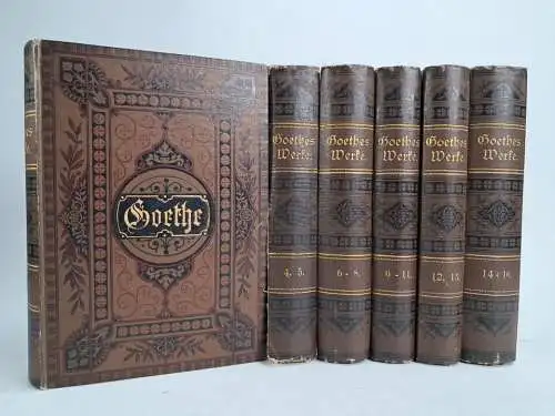 Buch: Goethes Werke. Auswahl in sechzehn Bänden, Bibliographische Anstalt