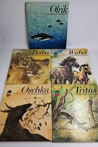 5 Bücher: Olrik, Oschka, Wirbel, Berba, Tritus, Ein Tag im Leben, Altberliner