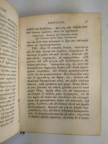 Buch: Plutarchi Vitae Parallelae, Plutarch. Tomus VII, 1814, Carl Tauchnitz