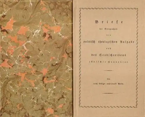 Buch: Briefe bei Gelegenheit der politisch theologischen... Schleiermacher. 1984