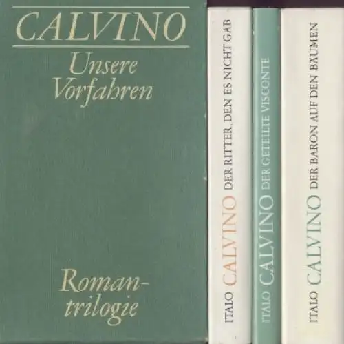 Buch: Unsere Vorfahren. Romantrilogie, Calvino, Italo. 3 Bände, 1981