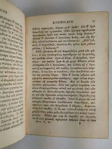 Buch: Plutarchi Vitae Parallelae, Plutarch. Tomus VI, 1814, Carl Tauchnitz