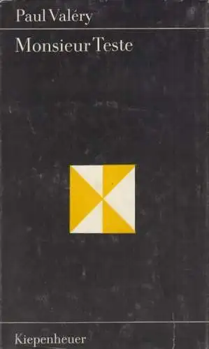 Buch: Monsieur Teste. Valery, Paul. Gustav Kiepenheuer Bücherei, 1980