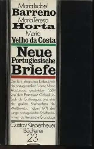 Buch: Neue Portugiesische Briefe, Schönfeldt, Ludwig Graf von. 1981