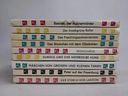 9x Die kleinen Trompeterbücher, Der Kinderbuchverlag, Roller, Faxenburg, Bastian