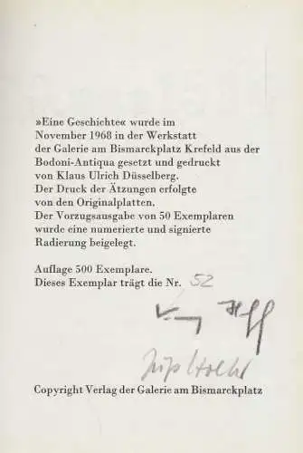 Buch: Eine Geschichte, Hoff, Kay, Verlag der Galerie am Bismarckplatz