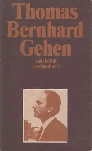 Buch: Gehen, Thomas Bernhard, 1971, Suhrkamp taschenbuch 5, gebraucht, gut