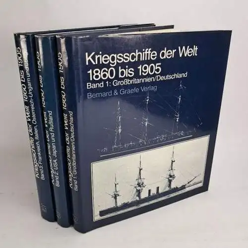 Buch: Kriegsschiffe der Welt 1860 bis 1905 Band 1-3, Bernard & Graefe, 1983-85