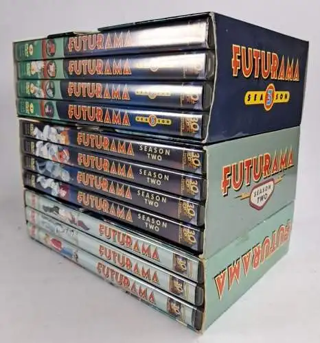 3 DVD-Boxen Futurama Staffel 1-3, Matt Groening, David X. Cohen, Zeichentrick