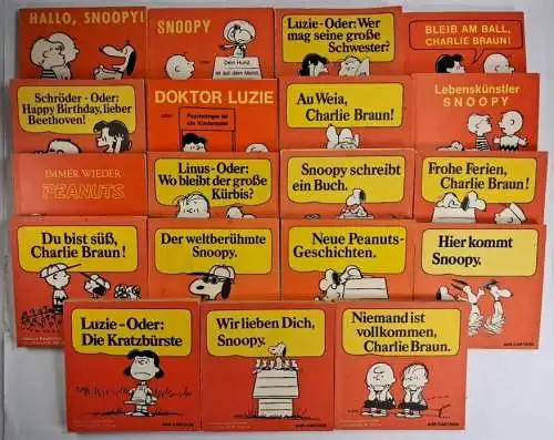 19 Bücher Peanuts & Snoopy, Charles M. Schulz, Luzie, Charly Brown, Beethoven