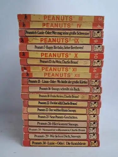 19 Bücher Peanuts & Snoopy, Charles M. Schulz, Luzie, Charly Brown, Beethoven